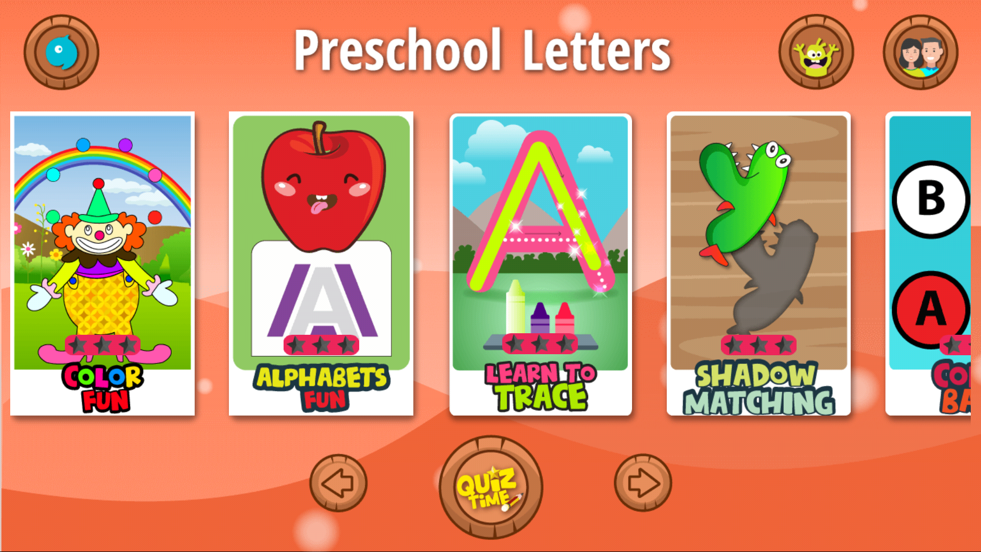 اسکرین شات 1 برنامه Pre-k kids learn English letter ABC kinder games