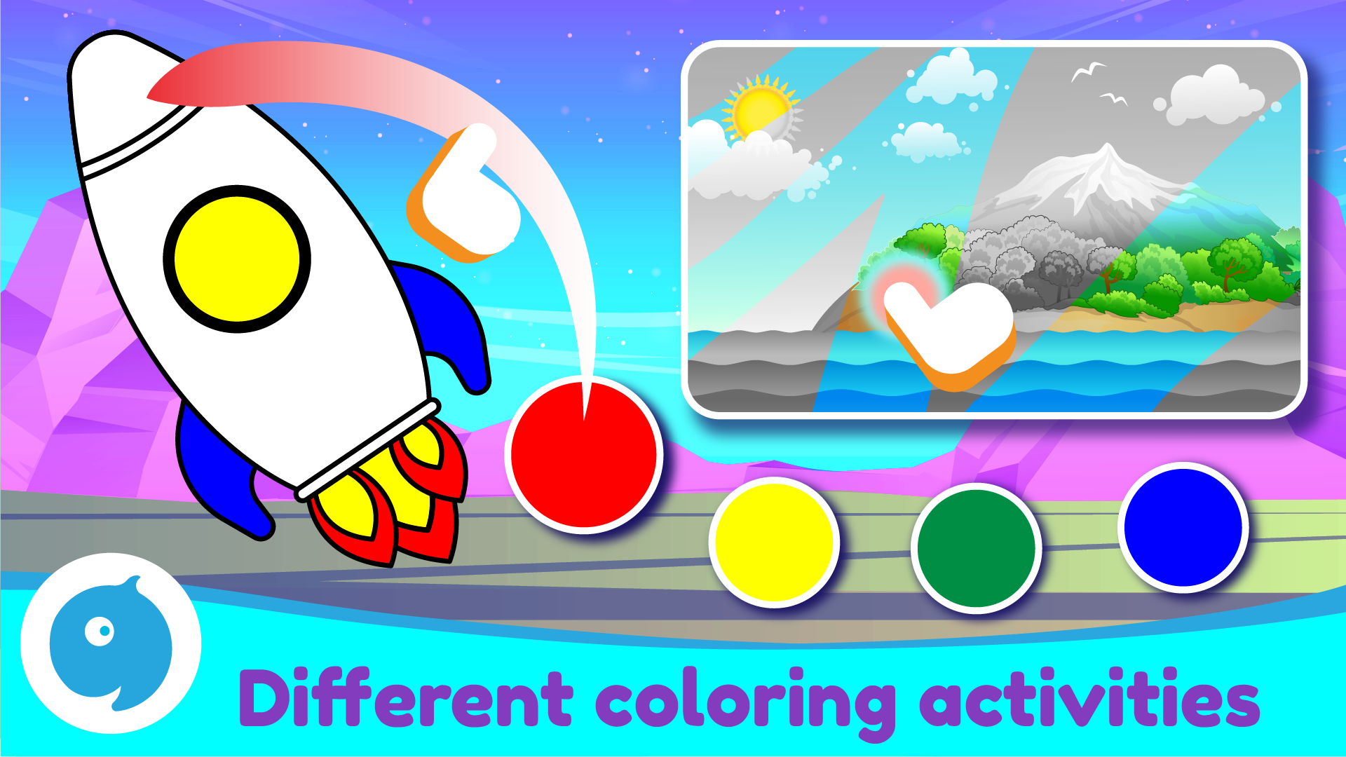 اسکرین شات 1 بازی Shapes & Colors learning Games
