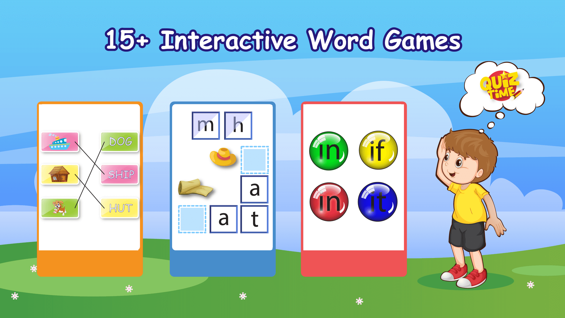 اسکرین شات 2 بازی Rhyming & Sight Word Games