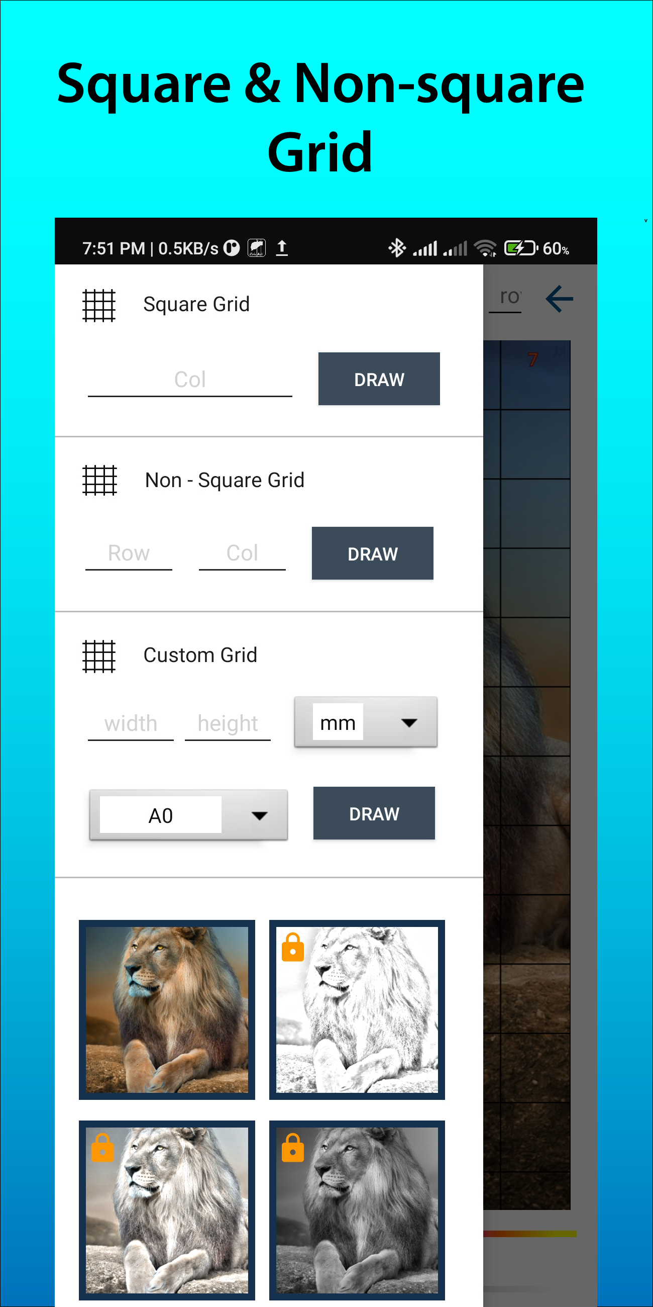 اسکرین شات 2 برنامه GridArt: Grid Drawing 4 Artist