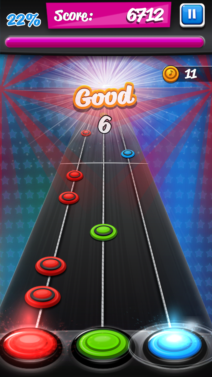 اسکرین شات 8 بازی Rock Hero - Guitar Music Game