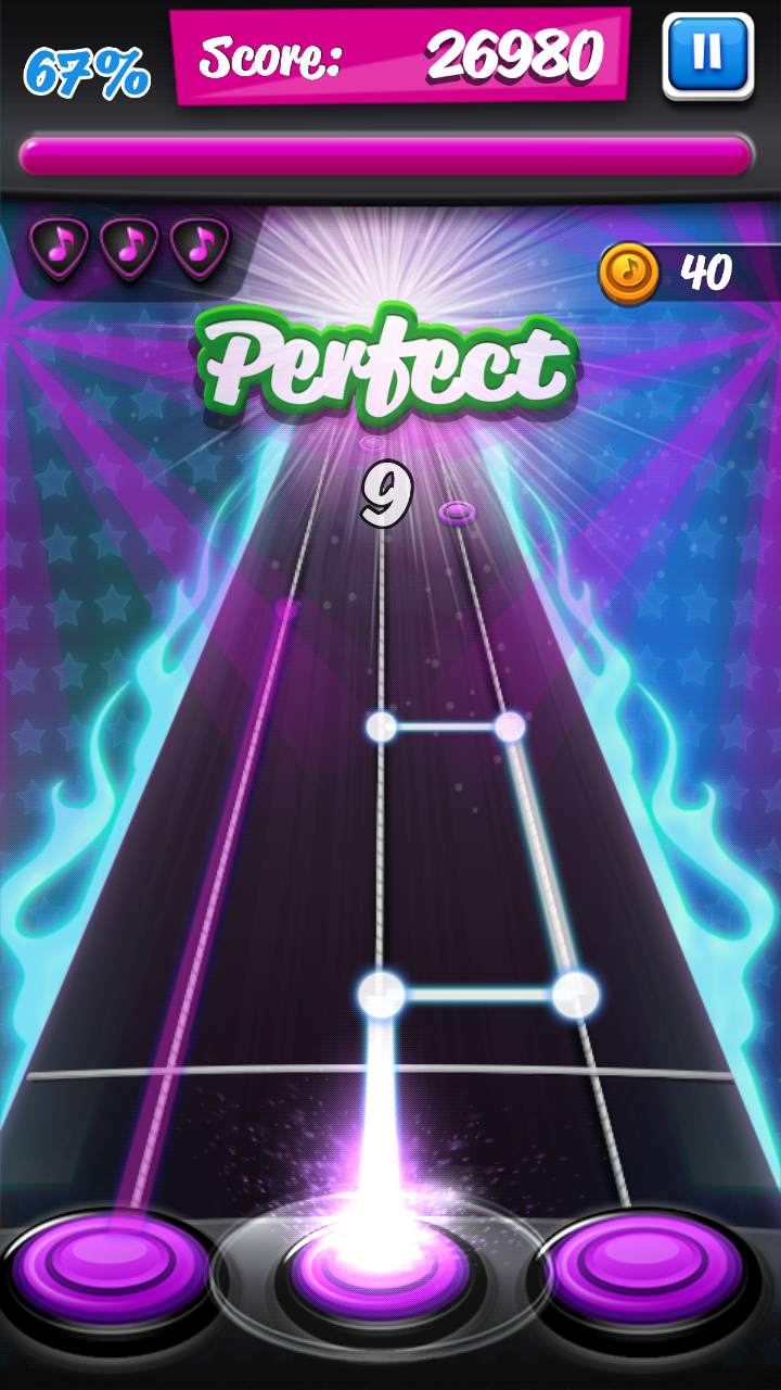 اسکرین شات 6 بازی Rock Hero - Guitar Music Game