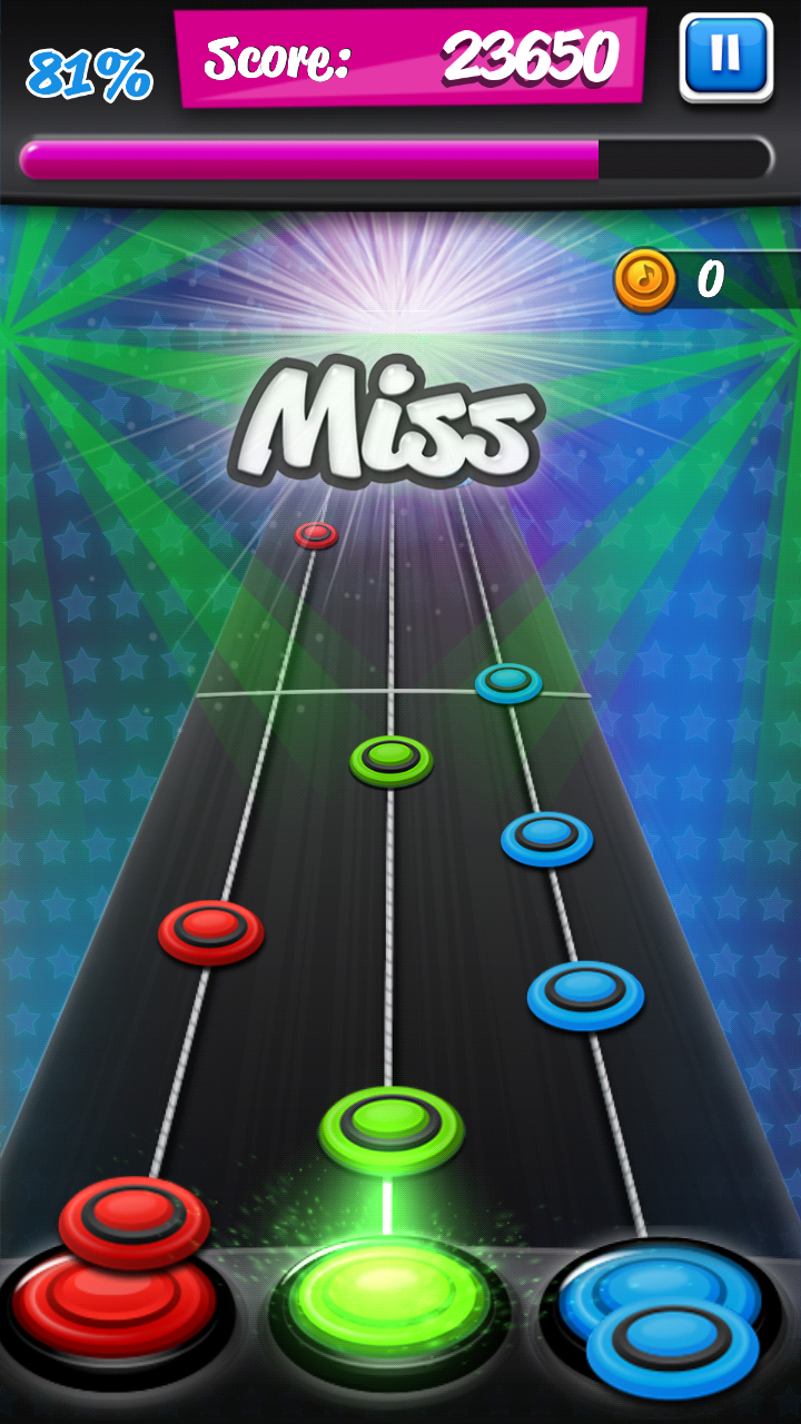 اسکرین شات 7 بازی Rock Hero - Guitar Music Game