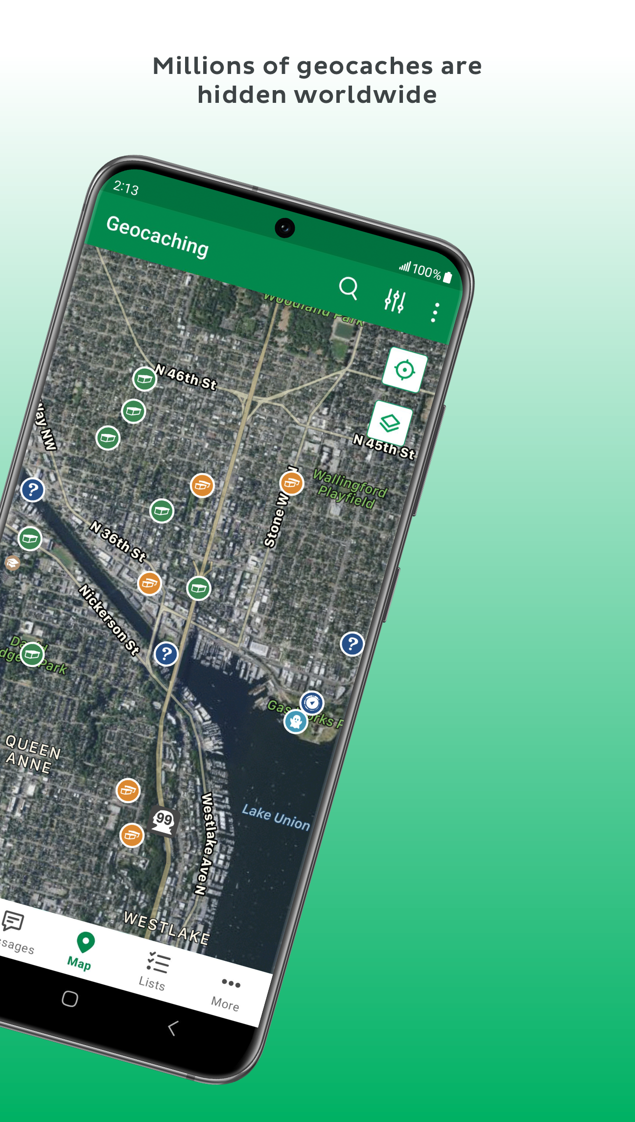 اسکرین شات 2 برنامه Geocaching®