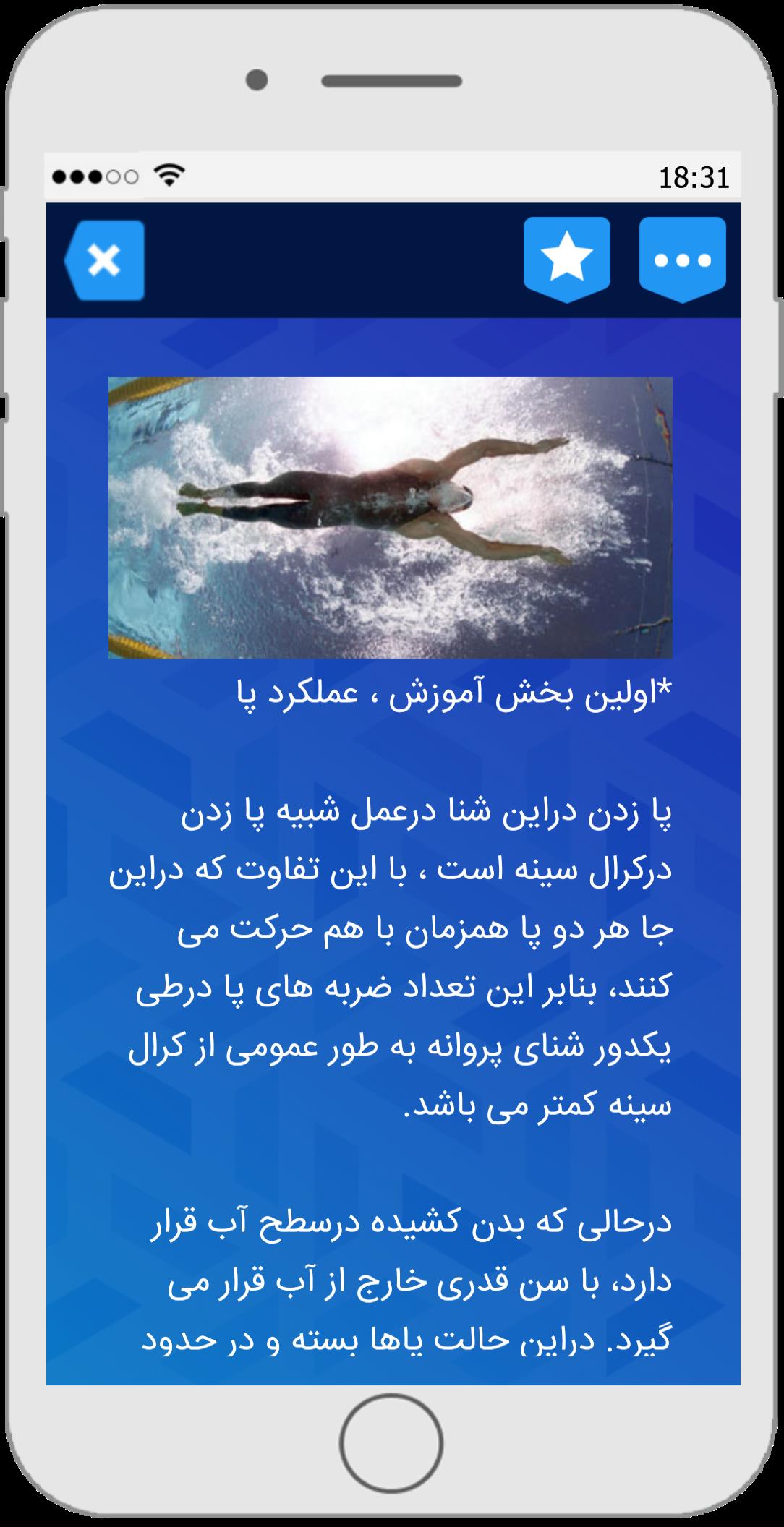 اسکرین شات 3 برنامه آموزش تضمینی شنا