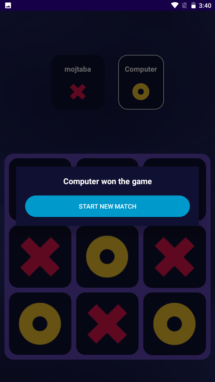 اسکرین شات 4 بازی دوز هوشمند (Tic Tac Toe)