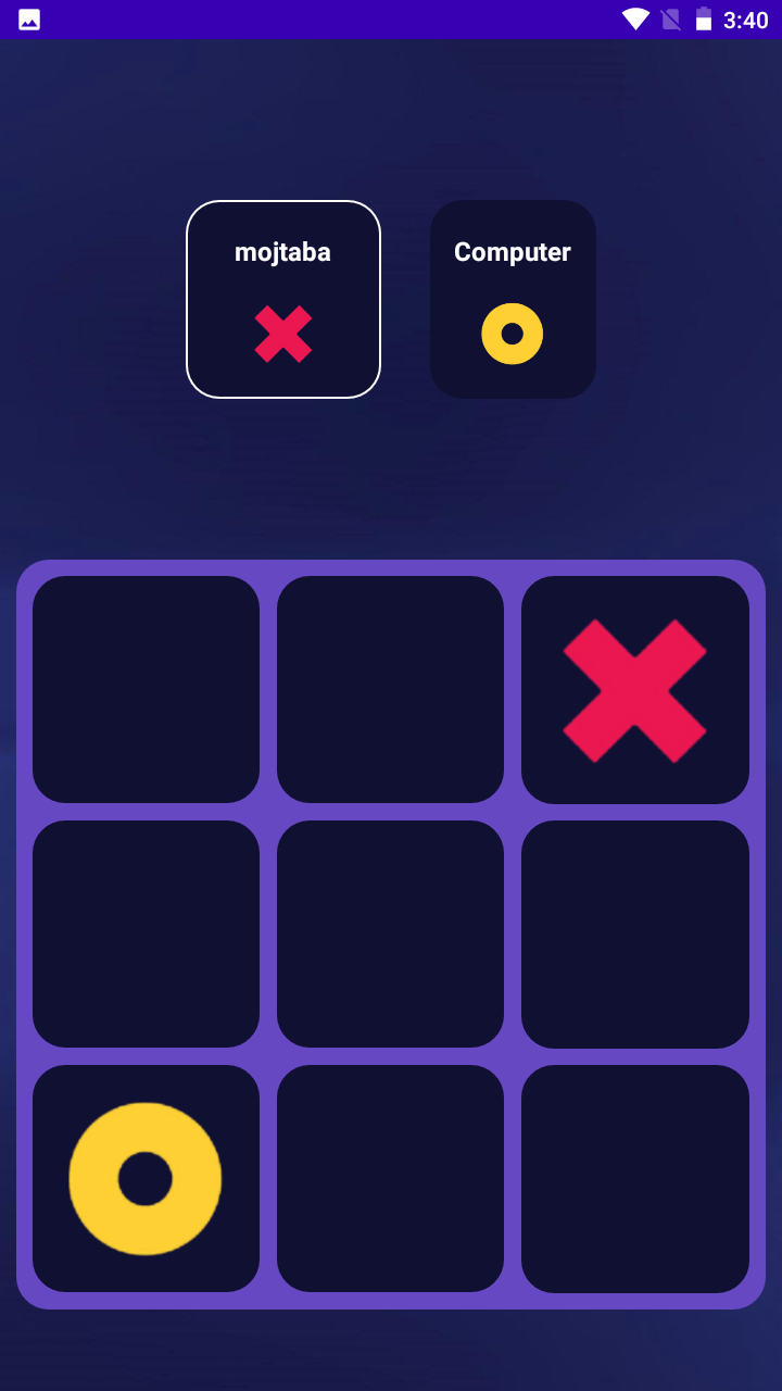 اسکرین شات 3 بازی دوز هوشمند (Tic Tac Toe)