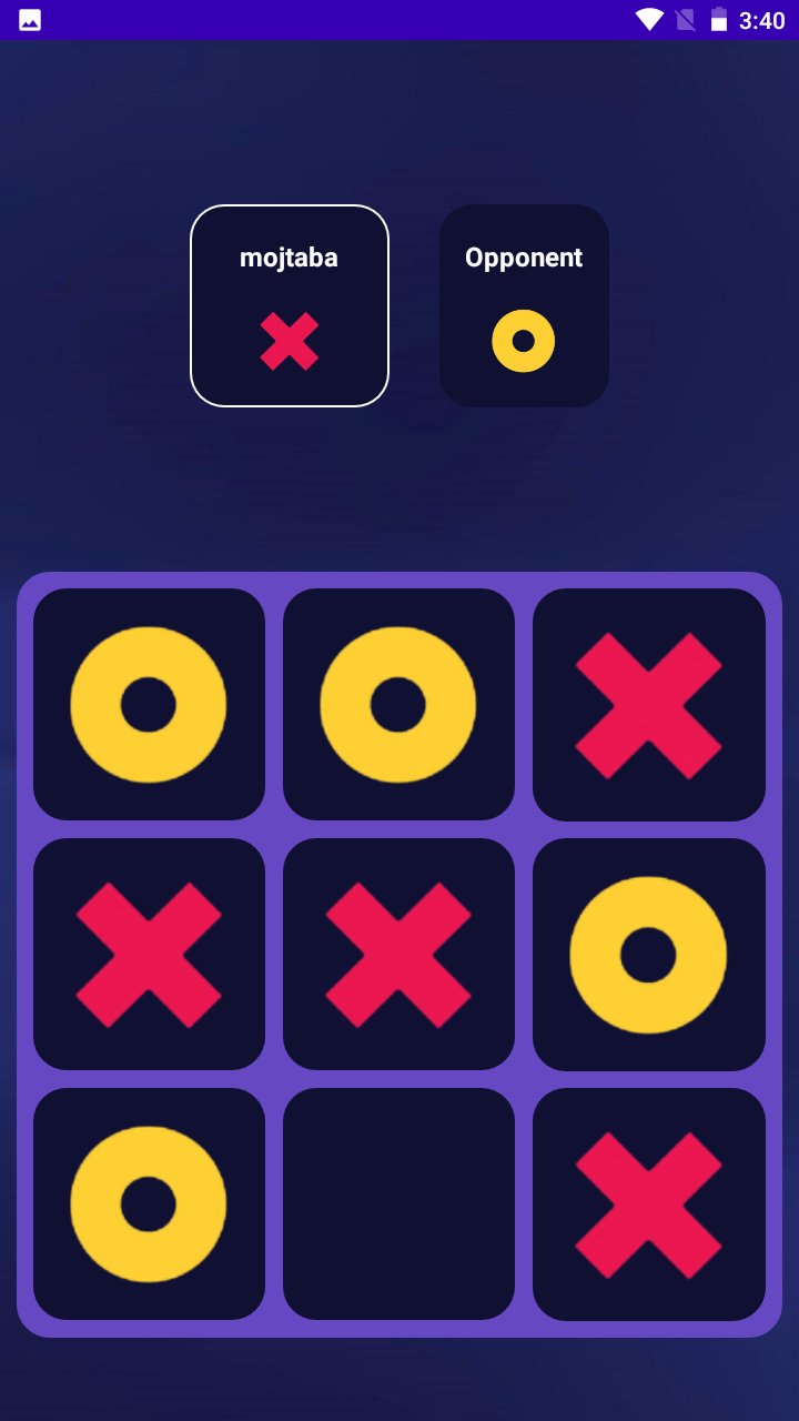 اسکرین شات 1 بازی دوز هوشمند (Tic Tac Toe)