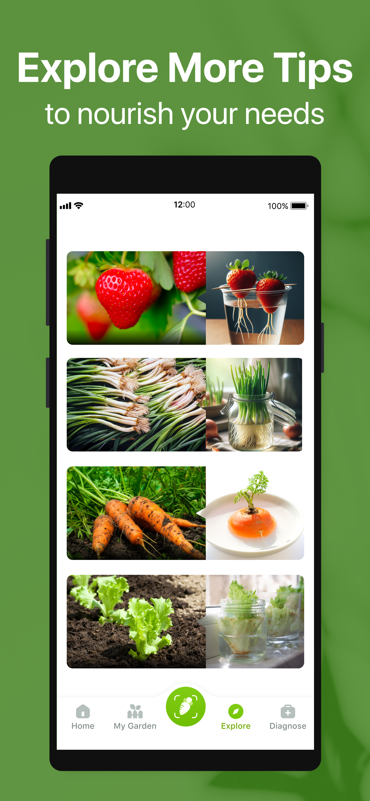 اسکرین شات 4 برنامه GrowIt: Vegetable Garden Care
