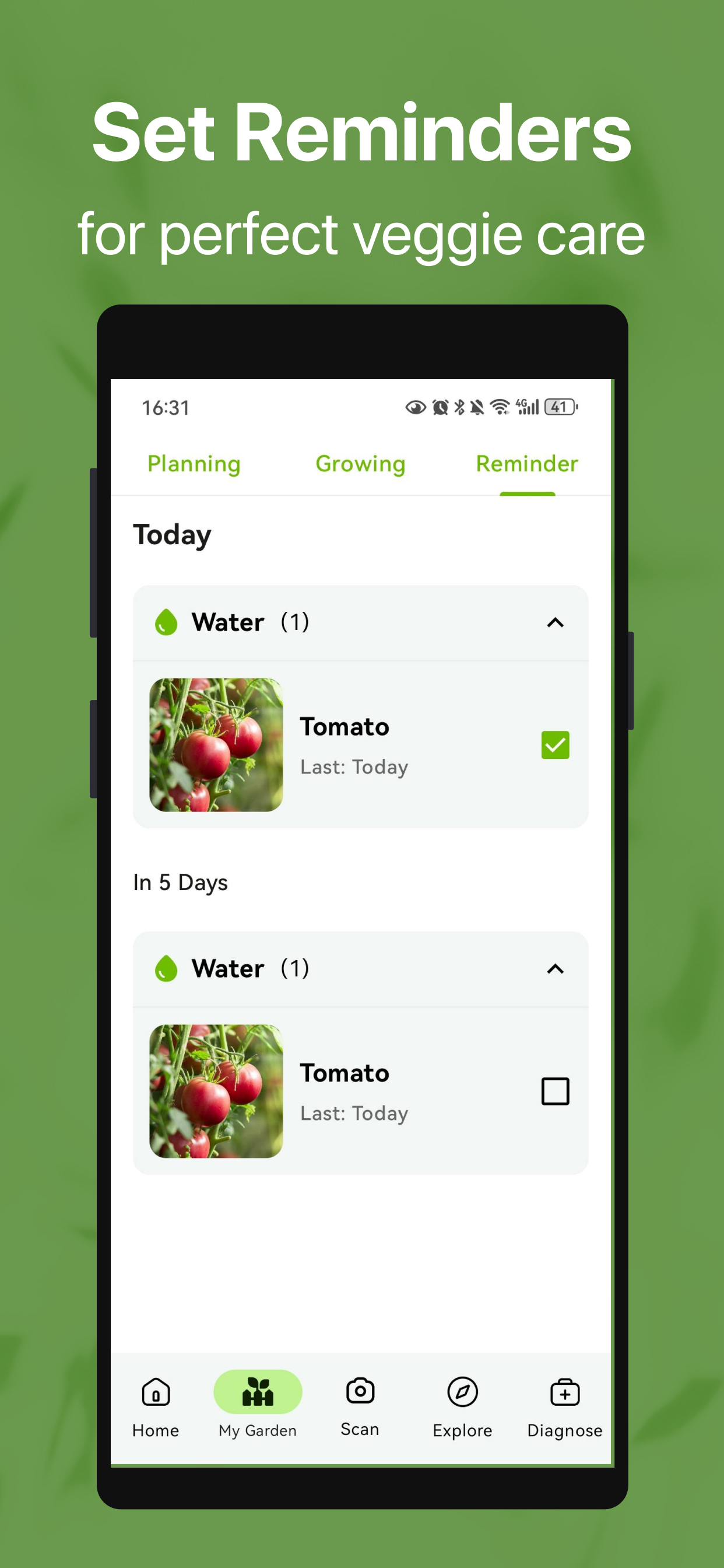 اسکرین شات 7 برنامه GrowIt: Vegetable Garden Care