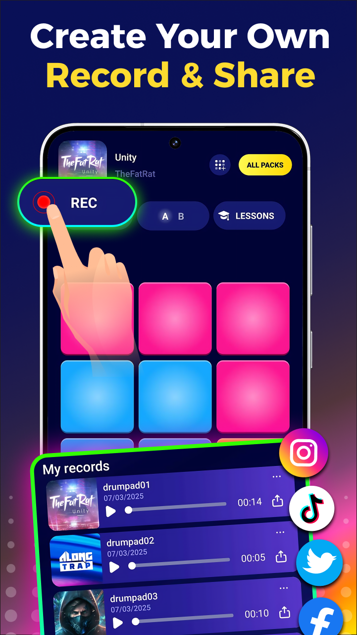 اسکرین شات 6 برنامه DJ Beat Maker & Drum Pad