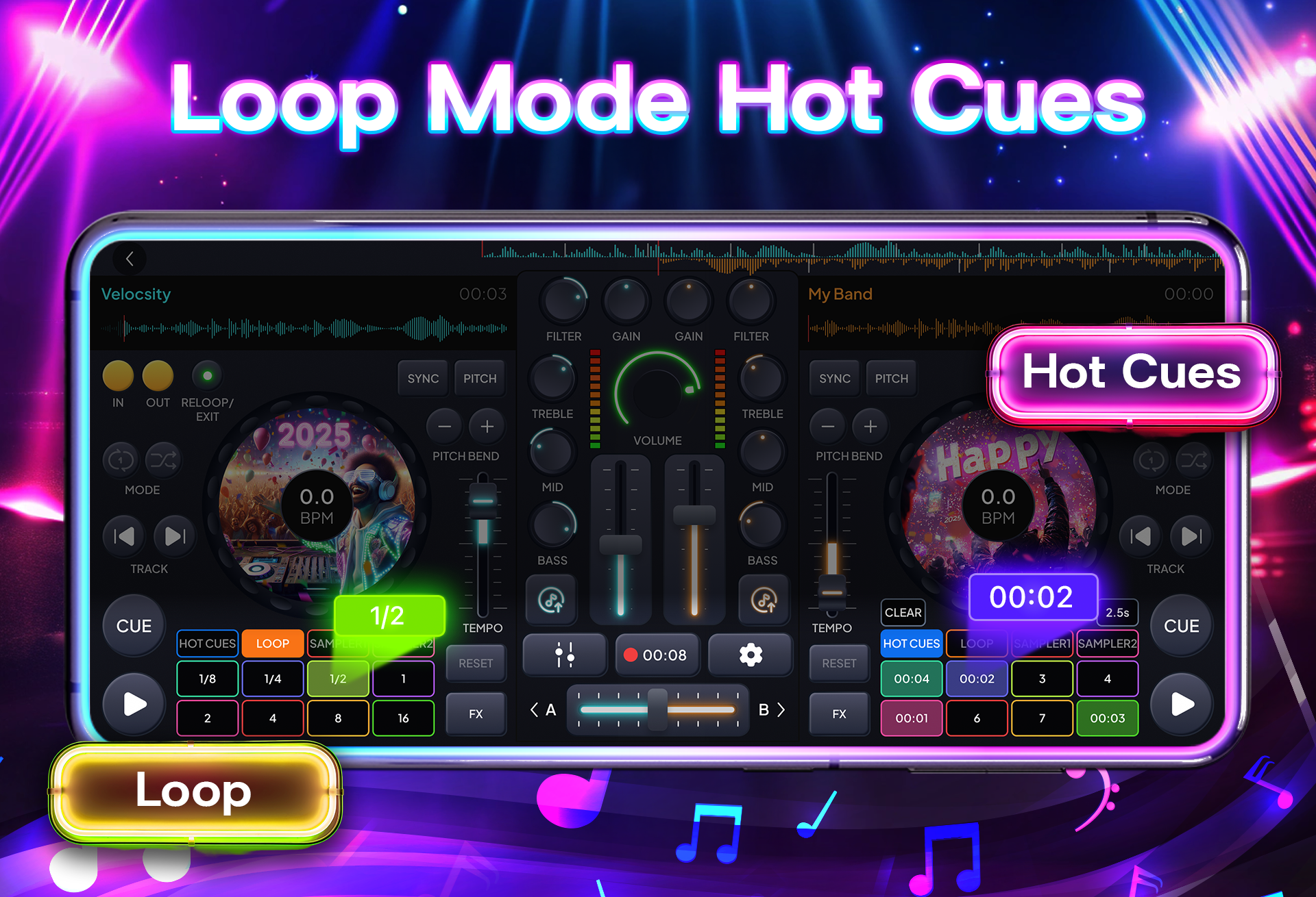 اسکرین شات 5 برنامه DJ Mixer Studio: DJ Mix Music