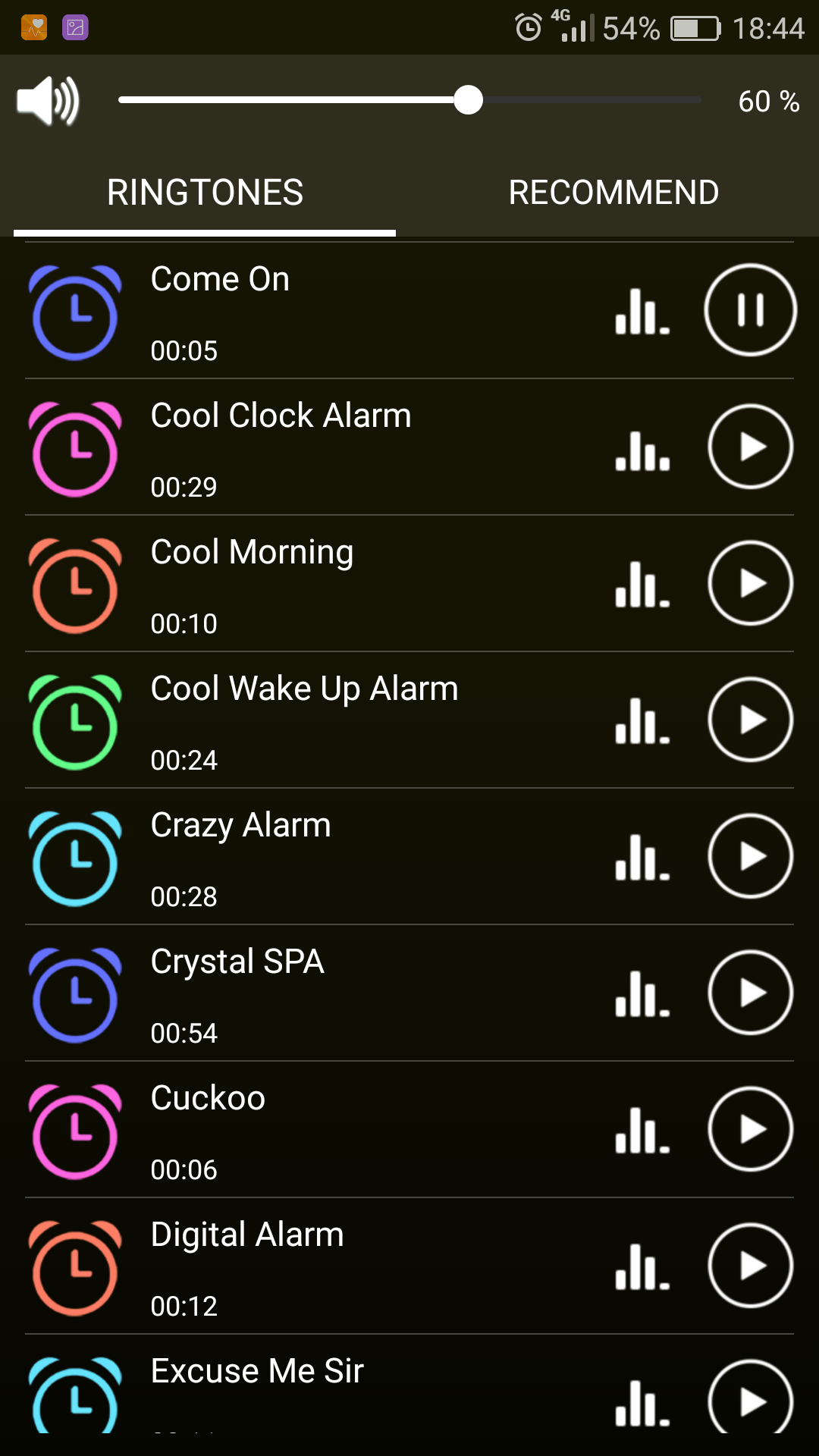 اسکرین شات 3 برنامه Funny Alarm Clock Ringtones