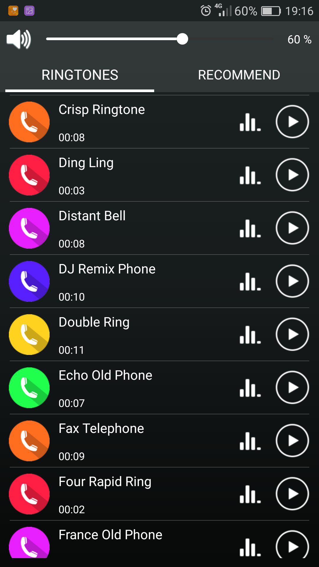 اسکرین شات 3 برنامه Classical Ringtones