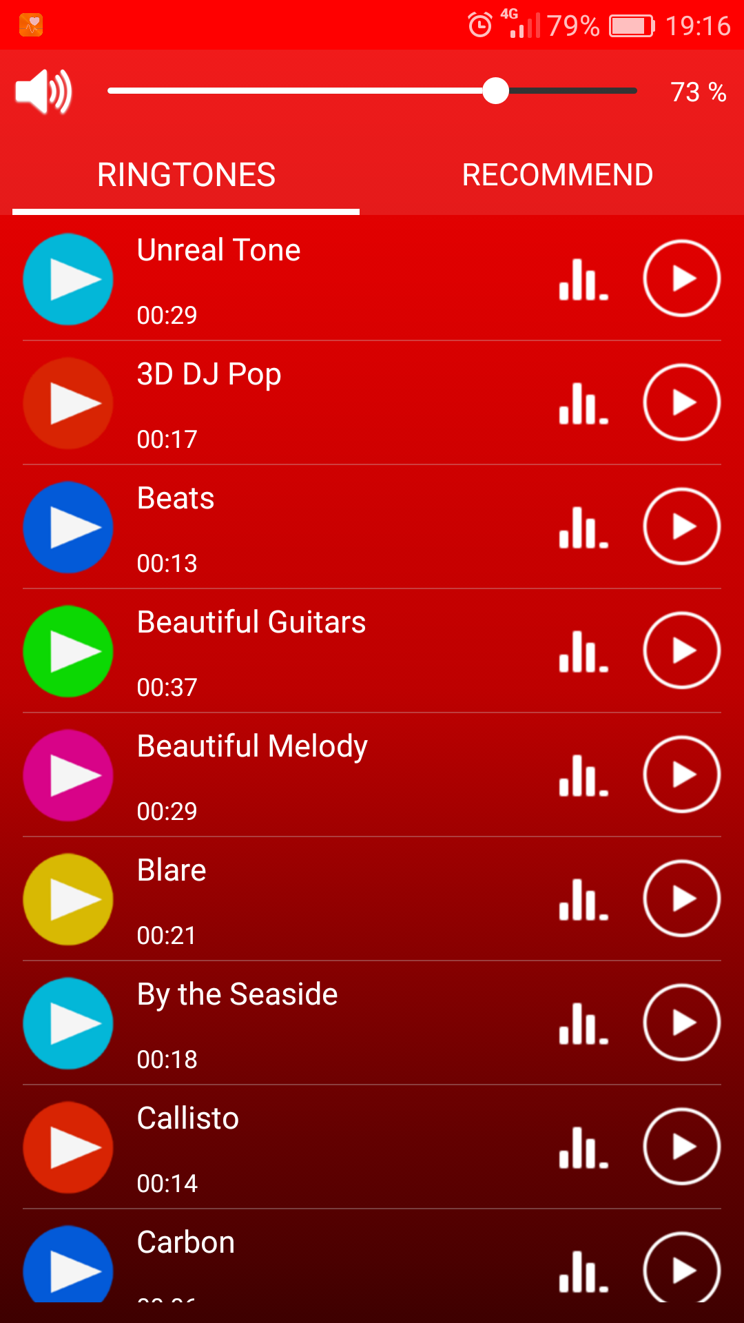 اسکرین شات 2 برنامه Cool Ringtones