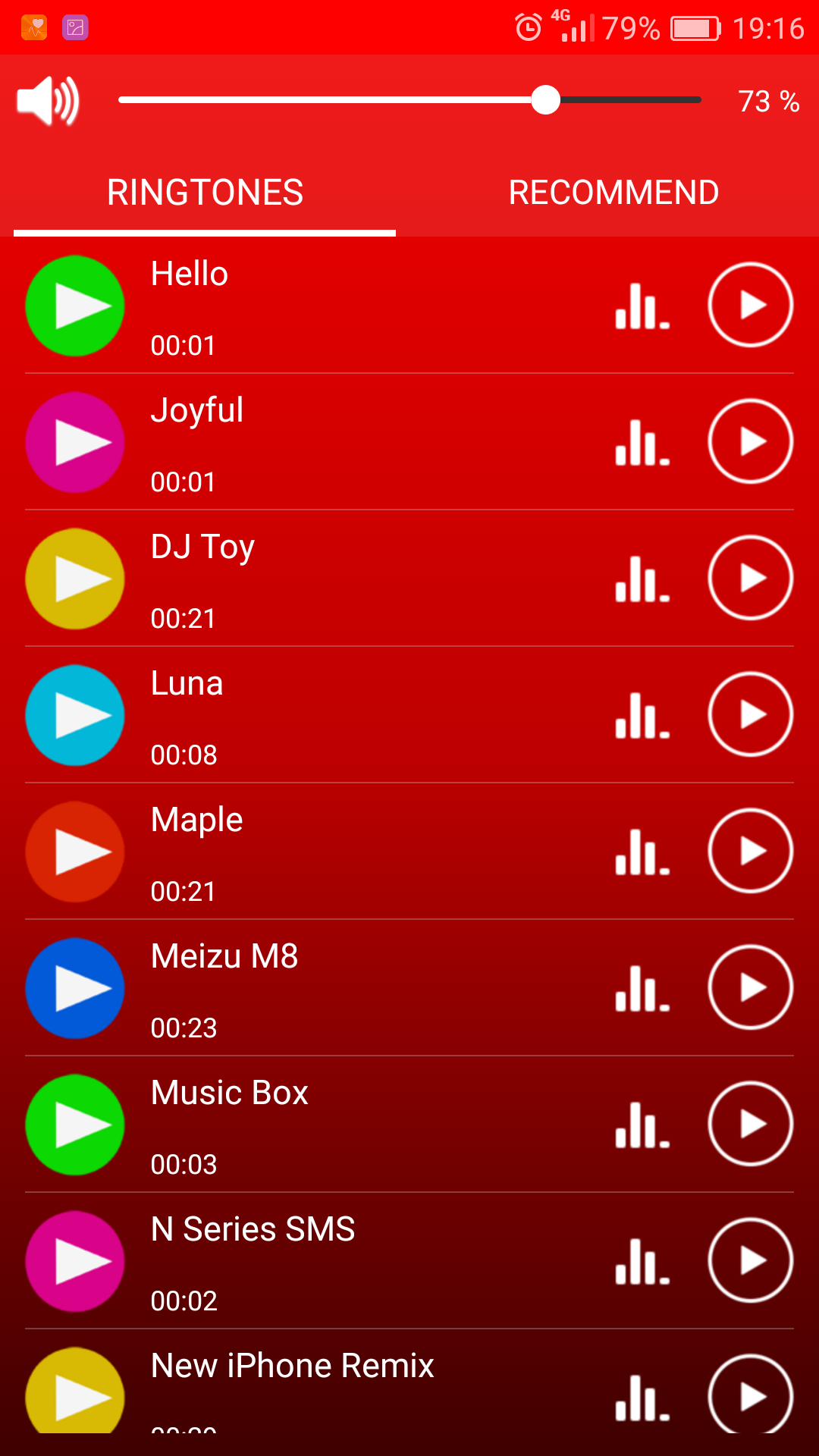 اسکرین شات 3 برنامه Cool Ringtones