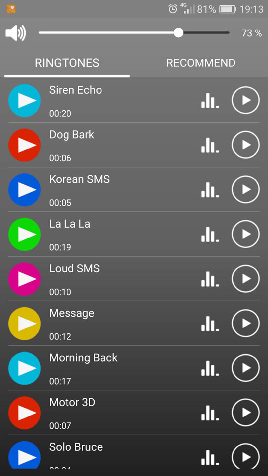 اسکرین شات 2 برنامه Loud Ringtones