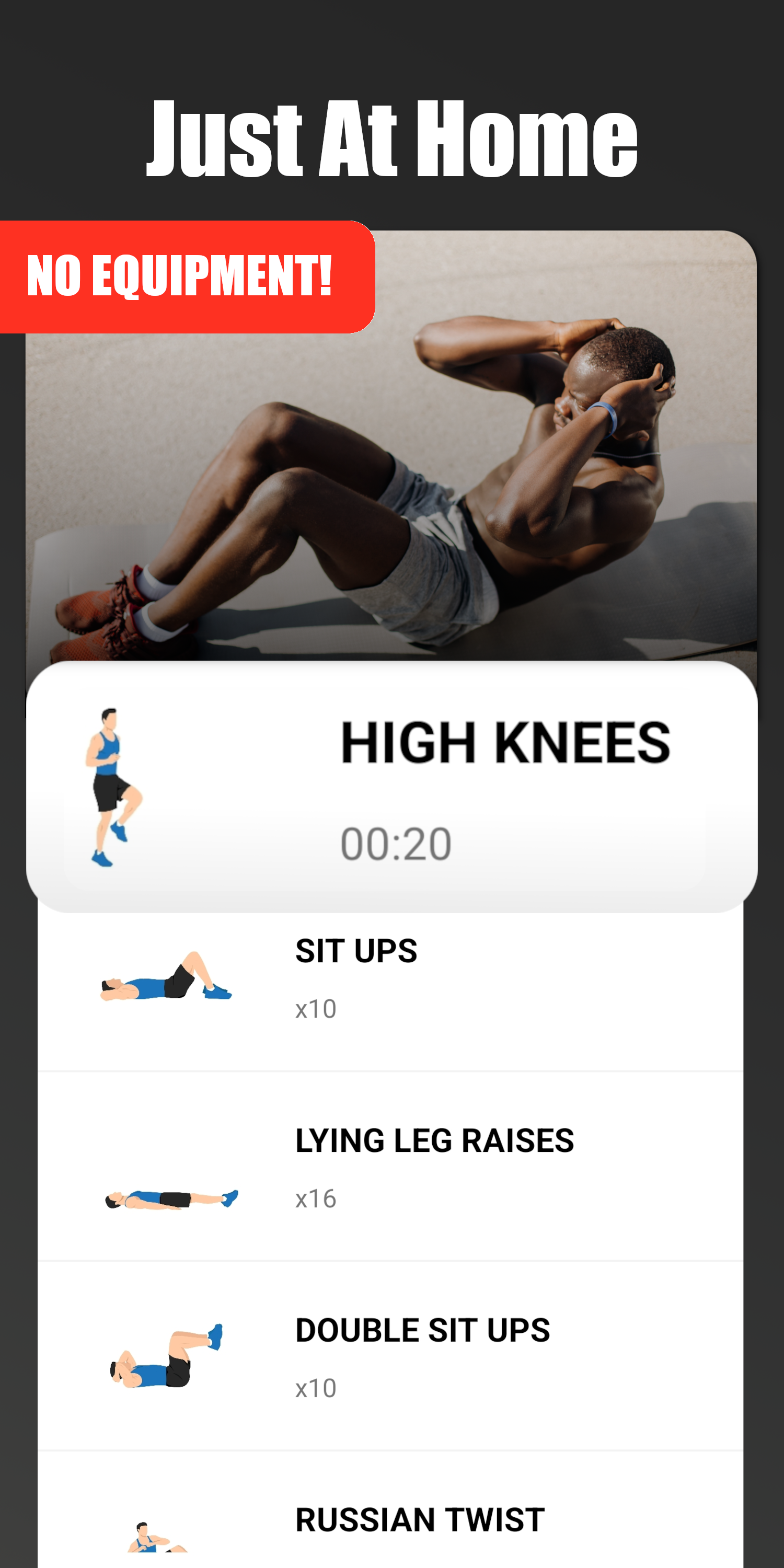 اسکرین شات 2 برنامه Home Workout Full Body Program