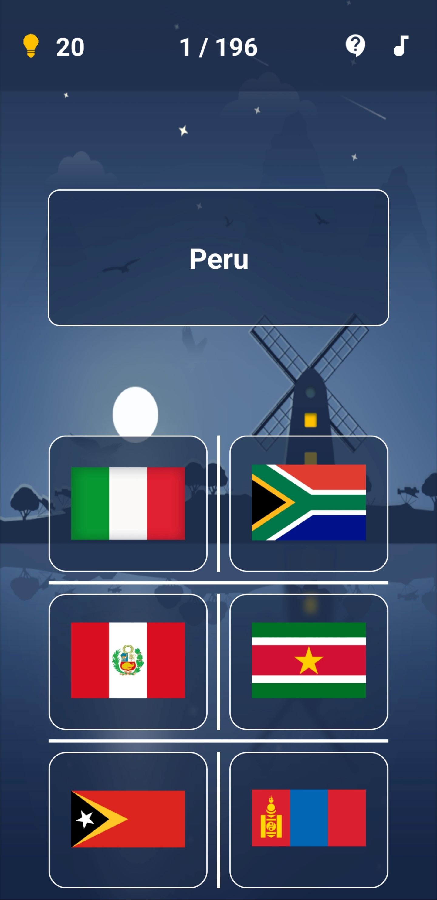 اسکرین شات 3 بازی Flag quiz - Country flags