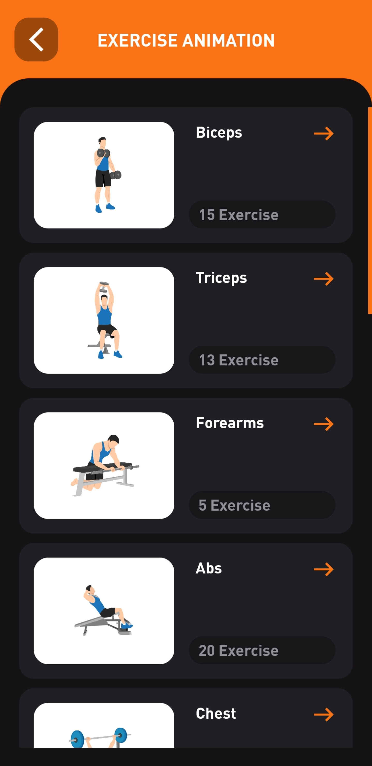 اسکرین شات 2 برنامه Gym Workout Plan - Weight Loss