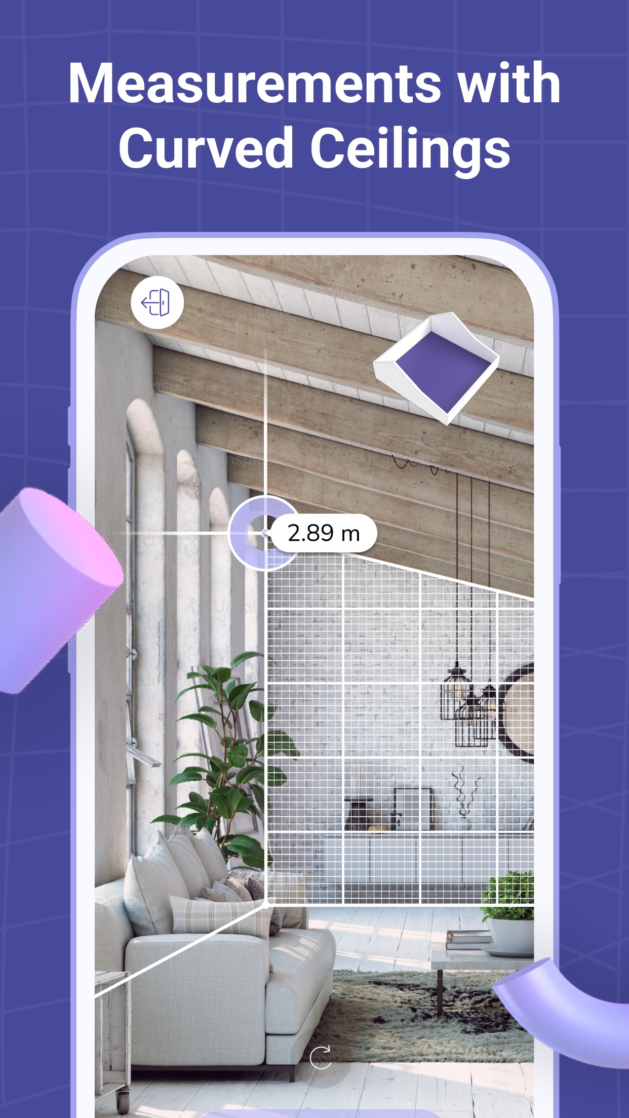 اسکرین شات 4 برنامه AR Plan 3D Measure: قياس الطول