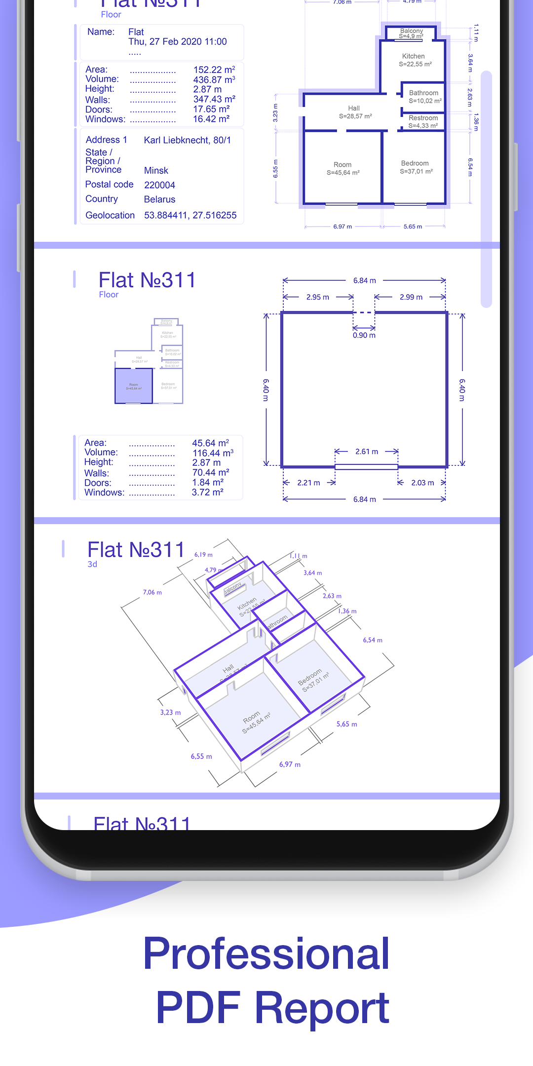 اسکرین شات 5 برنامه AR Plan 3D Tape Measure, Ruler