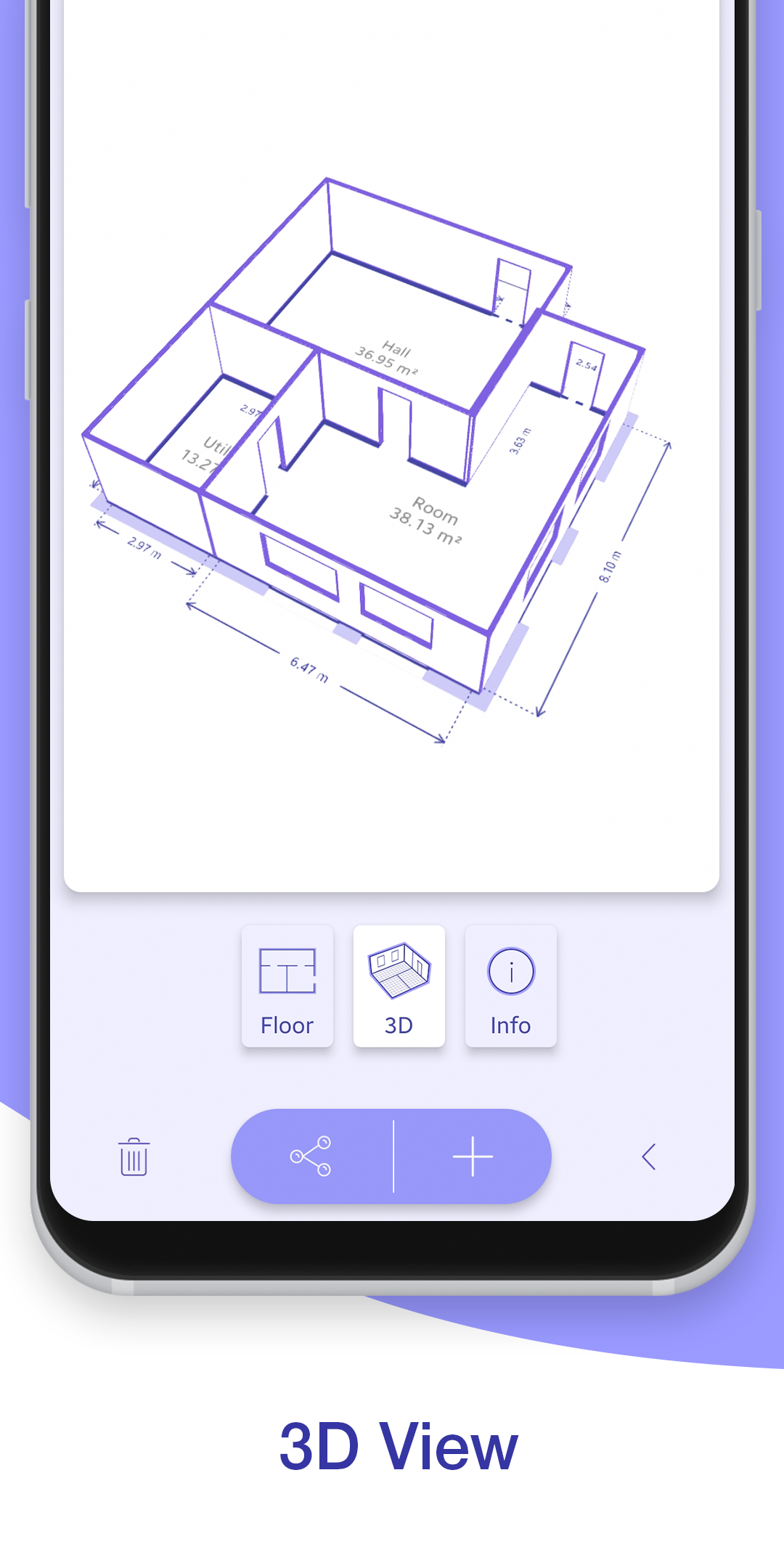 اسکرین شات 4 برنامه AR Plan 3D Tape Measure, Ruler