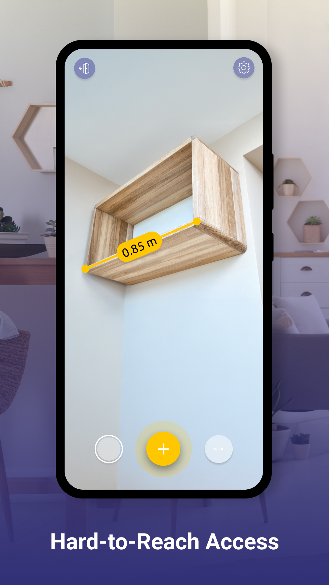 اسکرین شات 6 برنامه AR Ruler: Tape Measure in AR