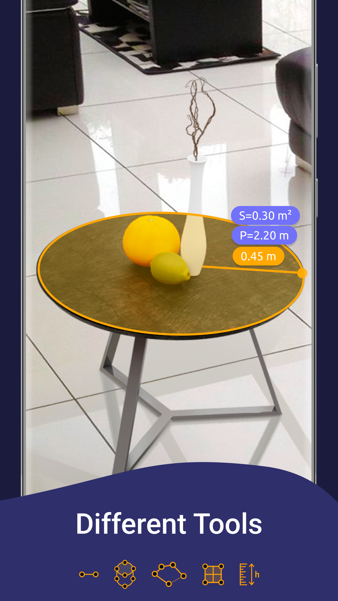 اسکرین شات 3 برنامه AR Ruler App: Tape Measure Cam