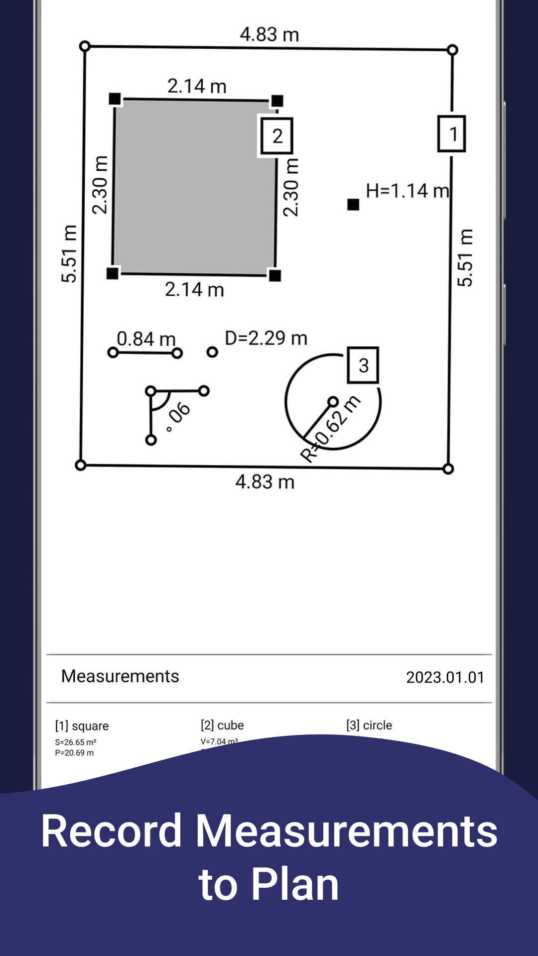 اسکرین شات 4 برنامه AR Ruler App: Tape Measure Cam