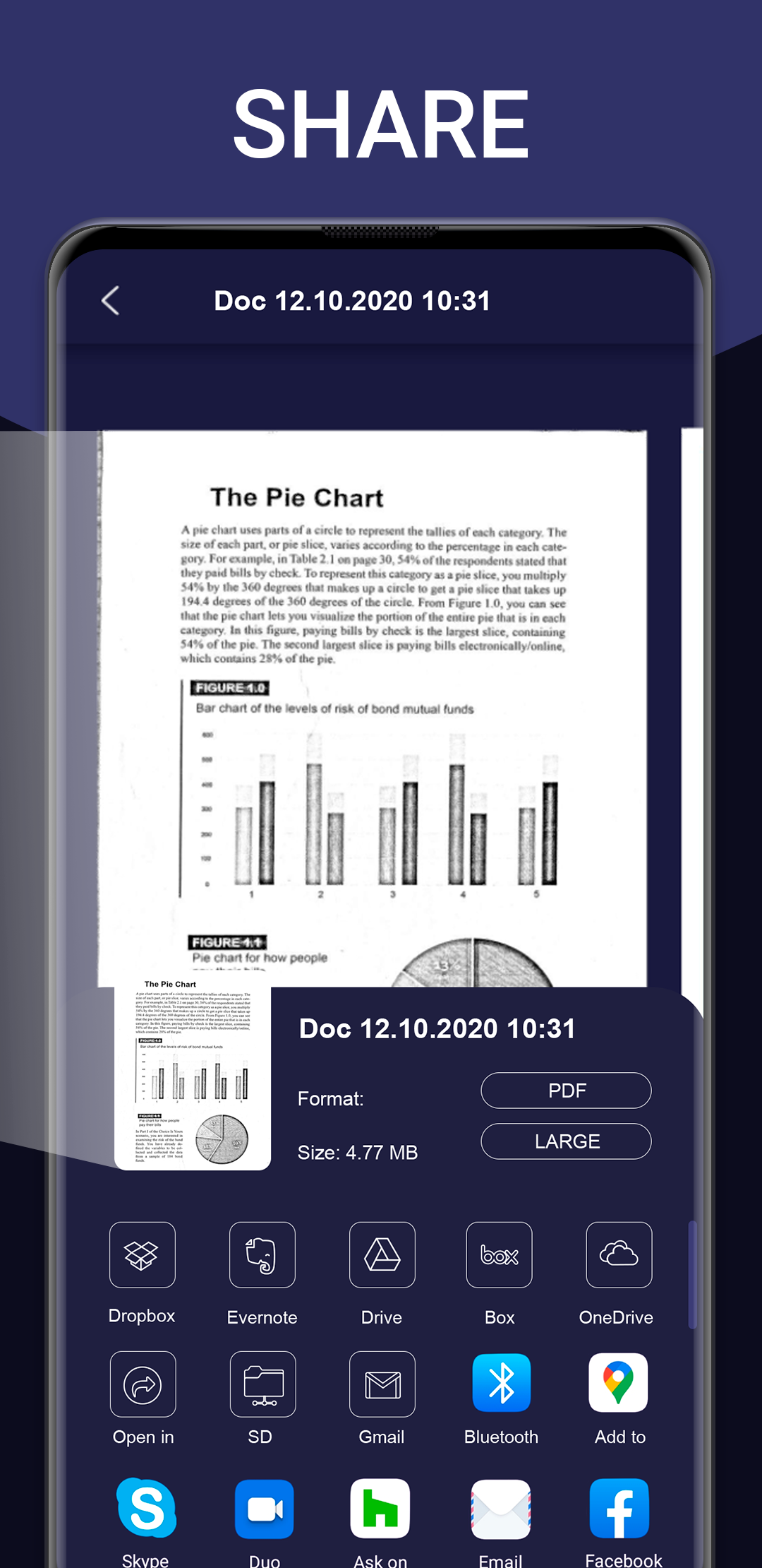 اسکرین شات 4 برنامه PDF Scanner App, Document Scan