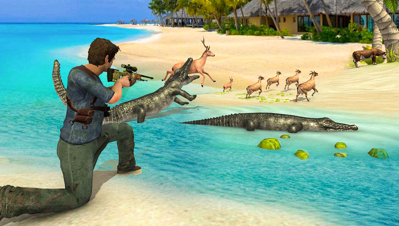 اسکرین شات 4 برنامه Hungry Crocodile 2 Shark Games