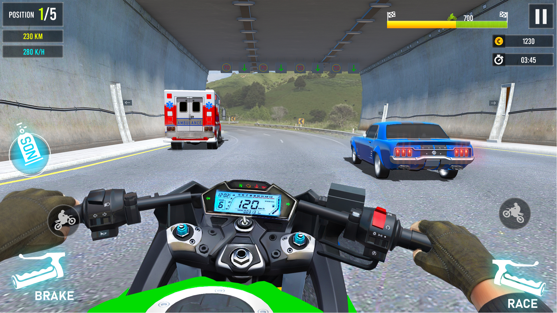 اسکرین شات 3 بازی Moto Traffic Bike Racing Games