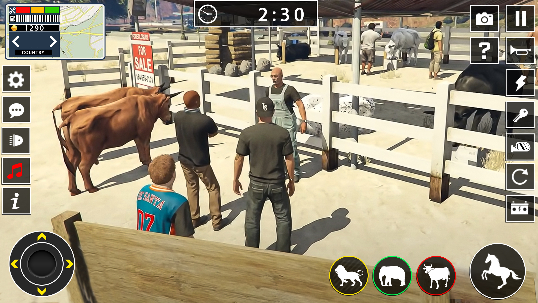 اسکرین شات 3 بازی Animal transport truck games
