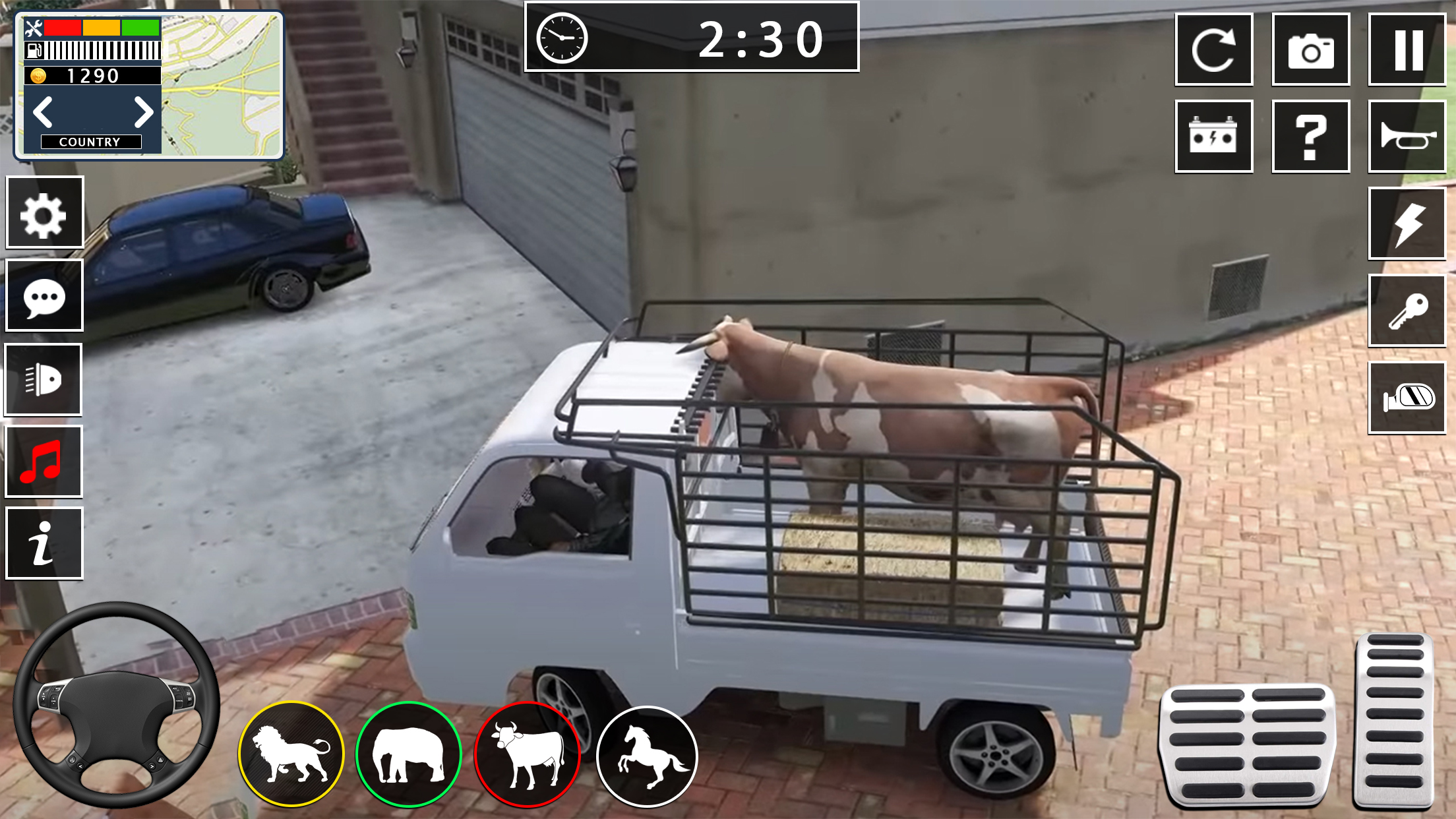 اسکرین شات 6 بازی Animal transport truck games