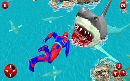 اسکرین شات 5 برنامه Spiderhero Rope Superhero Game
