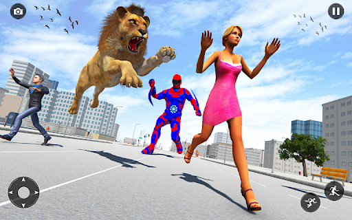 اسکرین شات 6 برنامه Spiderhero Rope Superhero Game