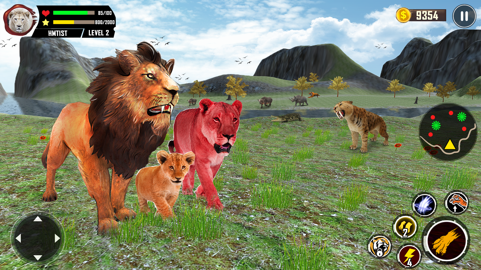 اسکرین شات 3 بازی Lion Family Simulator 3d Games