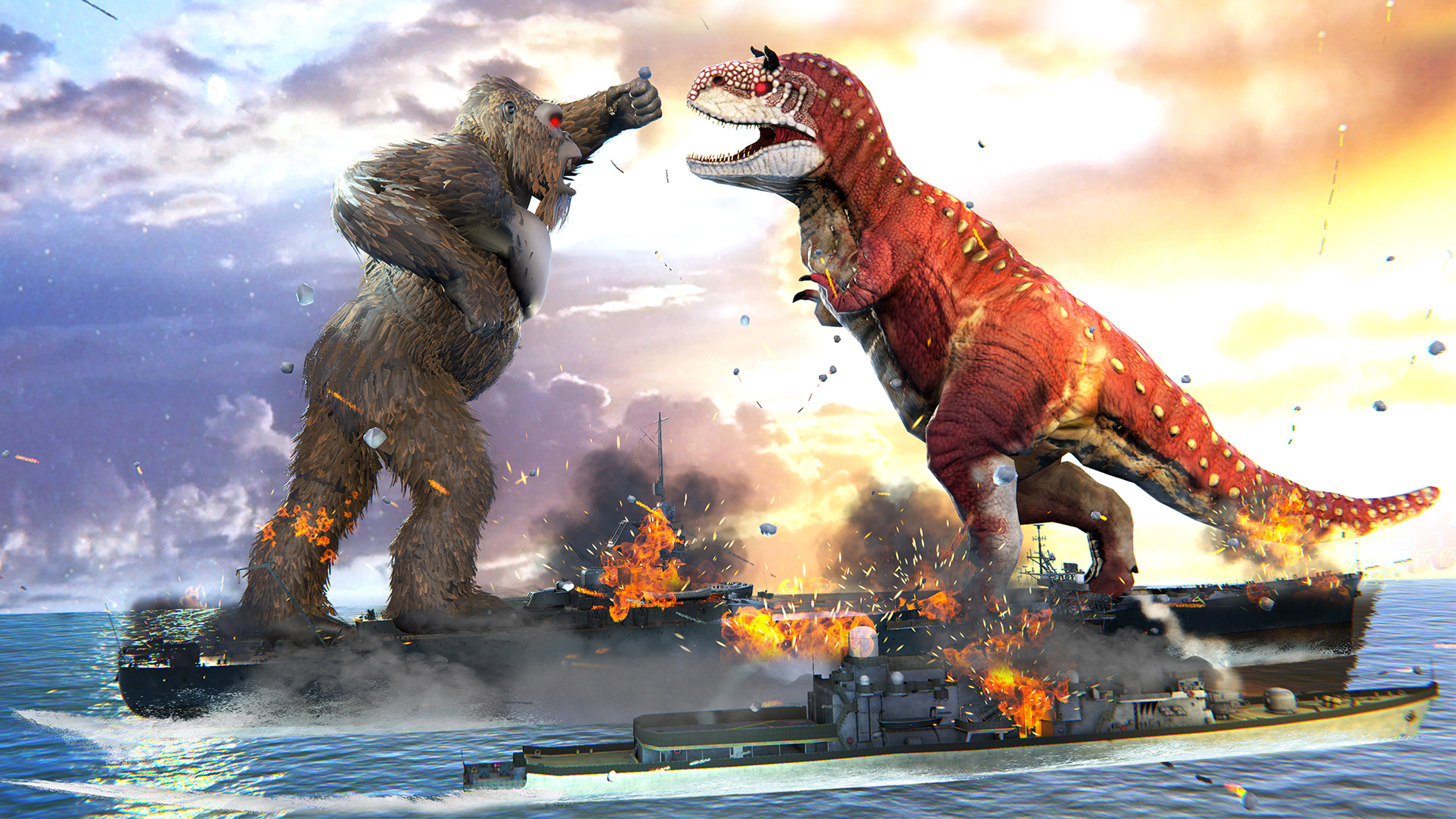 اسکرین شات 5 برنامه Angry Gorilla Attack City Sim