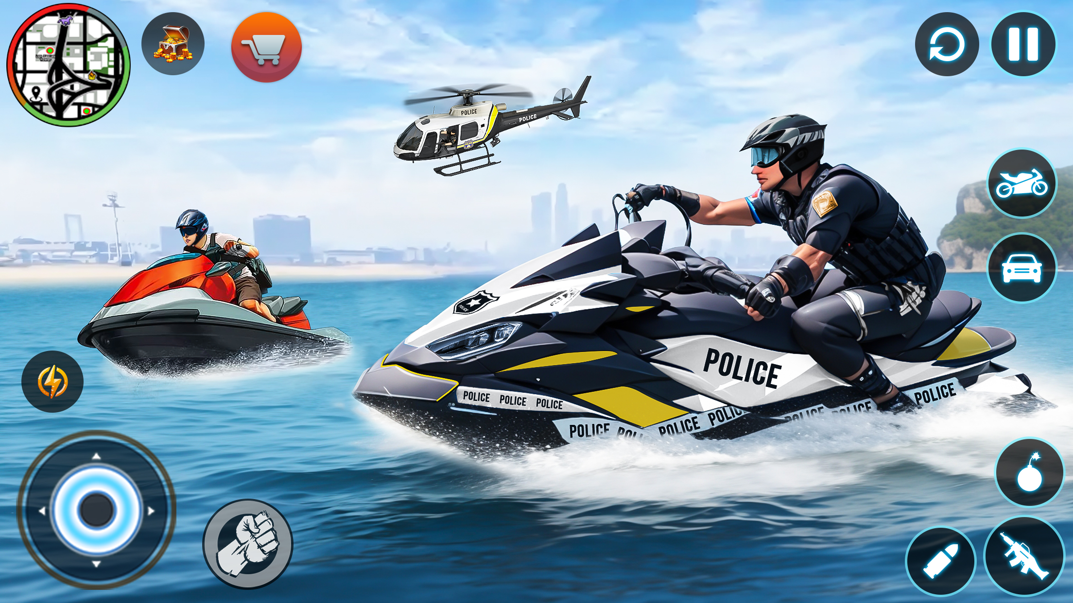 اسکرین شات 2 بازی Police Thief Games: Cop Sim