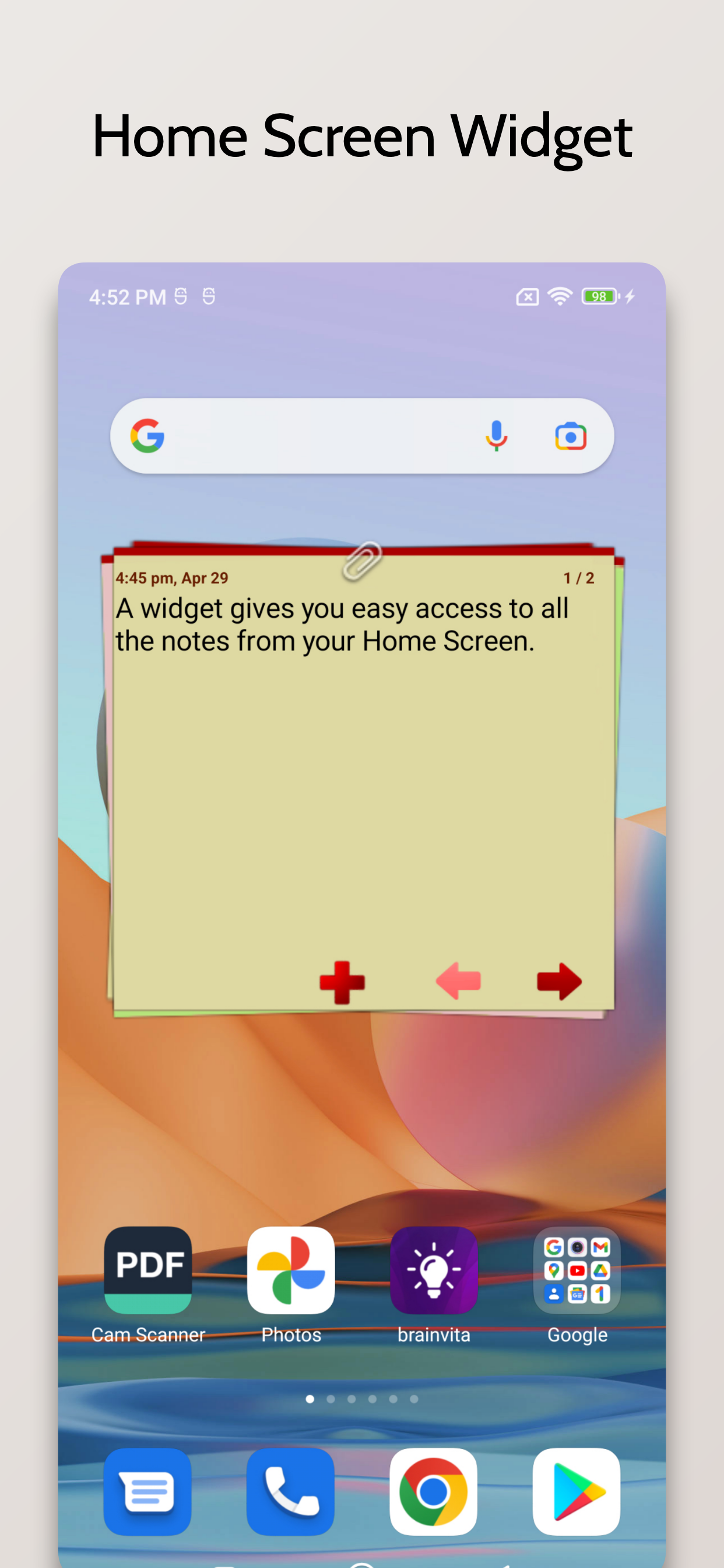 اسکرین شات 1 برنامه Sticky Notes !
