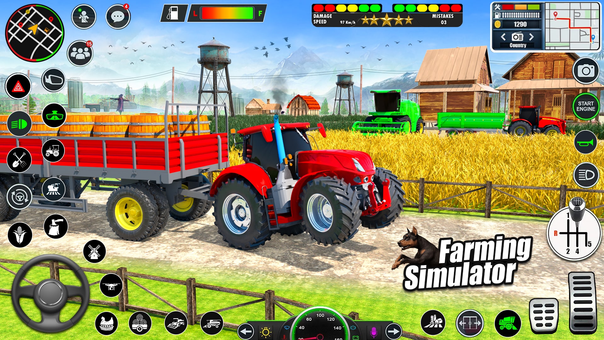 اسکرین شات 2 برنامه Indian Farming Tractor Game 3D