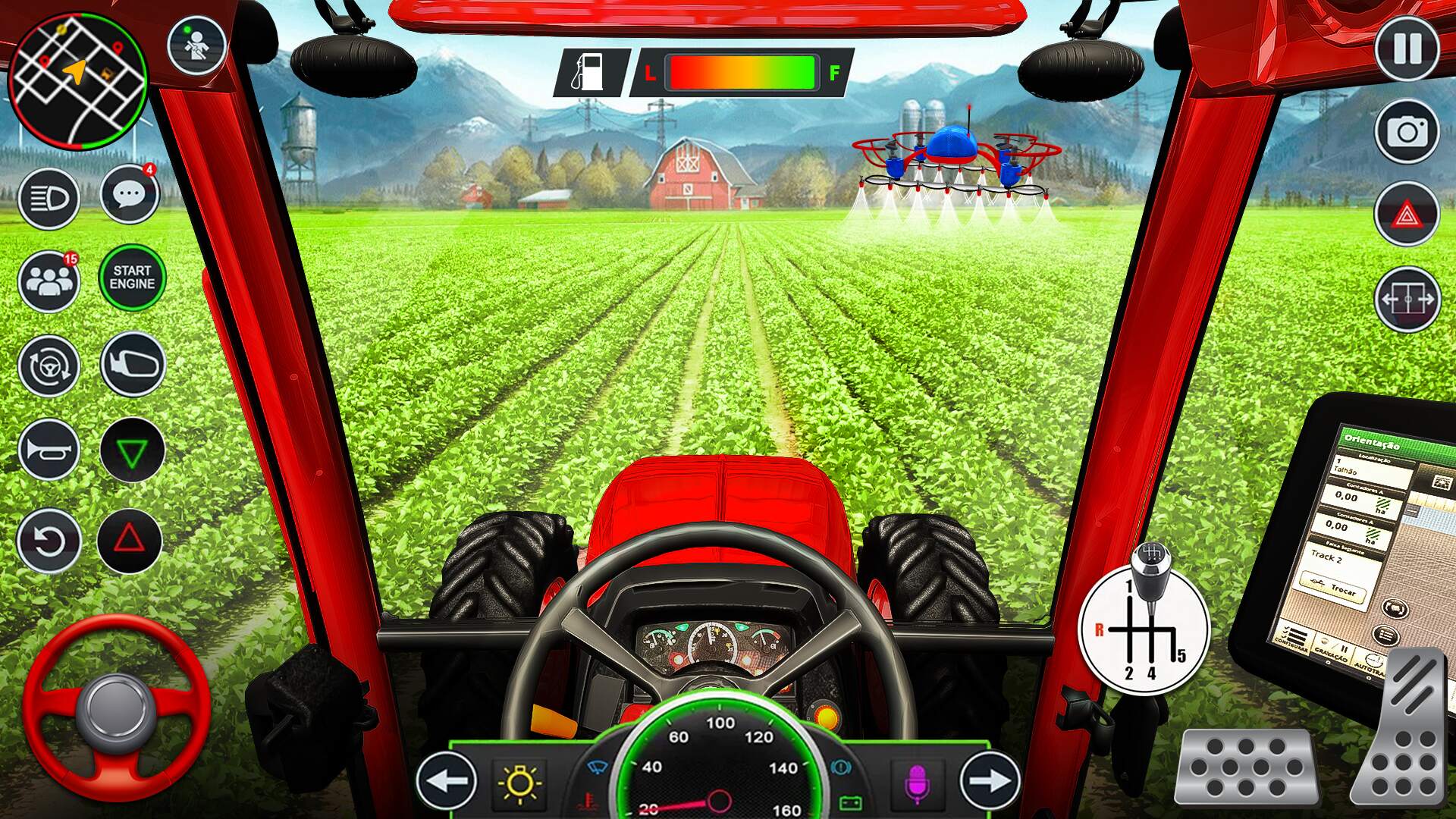 اسکرین شات 6 برنامه Indian Farming Tractor Game 3D