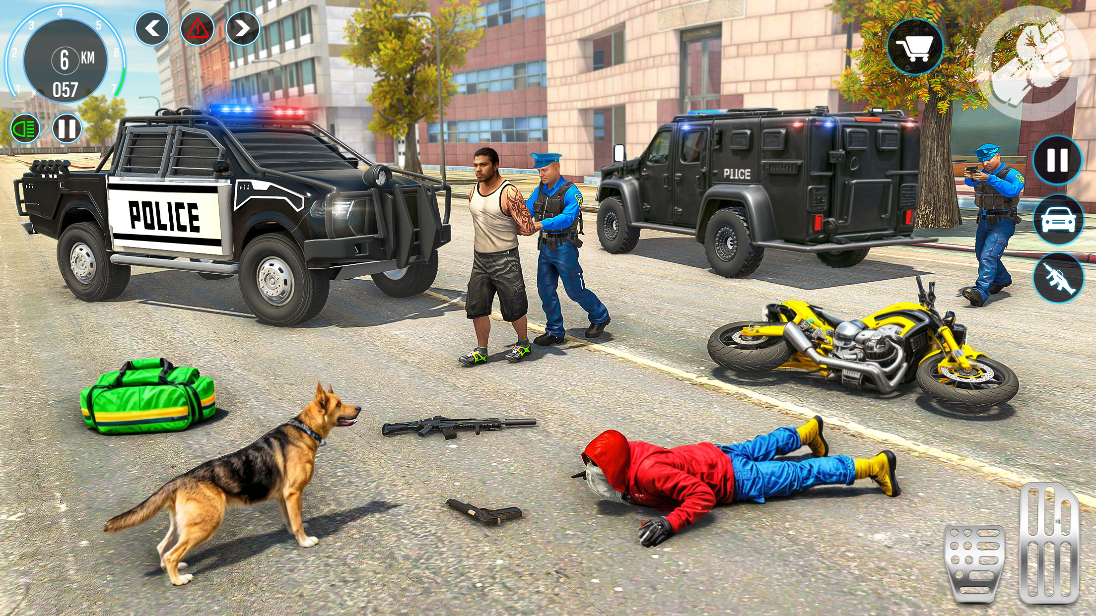 اسکرین شات 3 بازی Police Van Games Cop Simulator