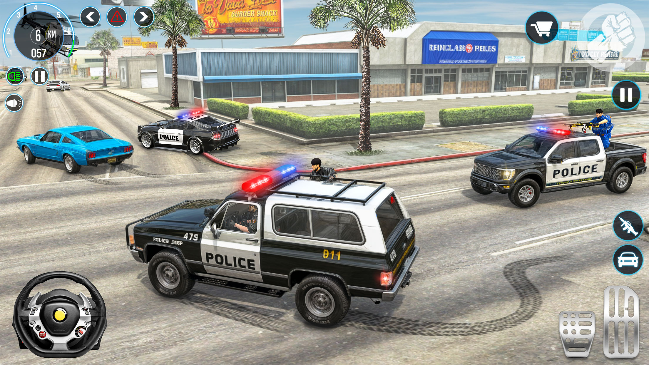 اسکرین شات 4 بازی Police Van Games Cop Simulator