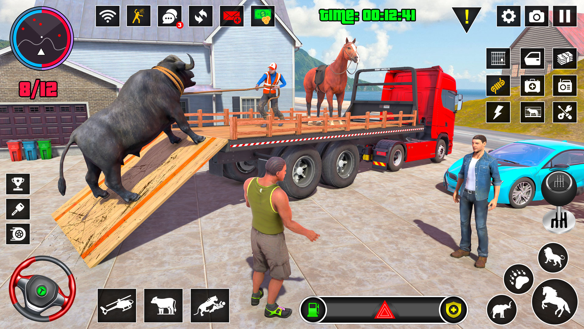 اسکرین شات 4 بازی Wild Animals Truck Transport