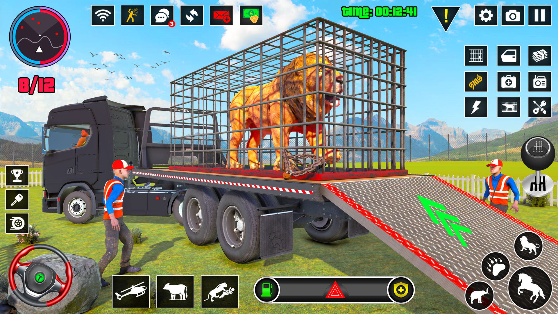 اسکرین شات 6 بازی Wild Animals Truck Transport