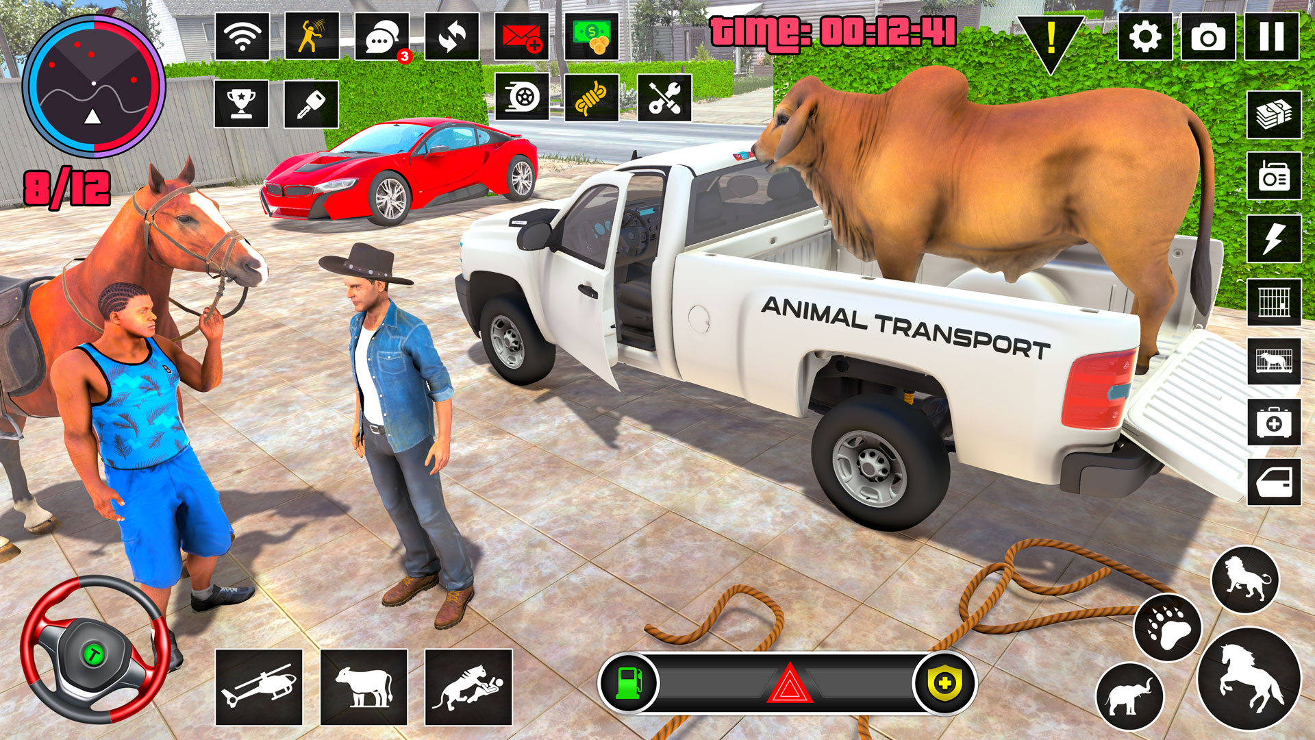 اسکرین شات 1 بازی Wild Animals Truck Transport