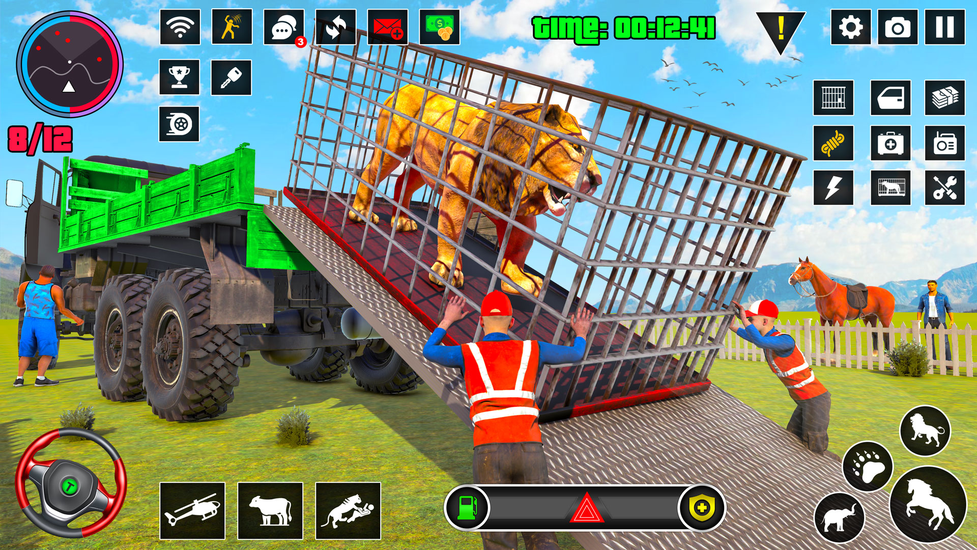 اسکرین شات 2 بازی Wild Animals Truck Transport