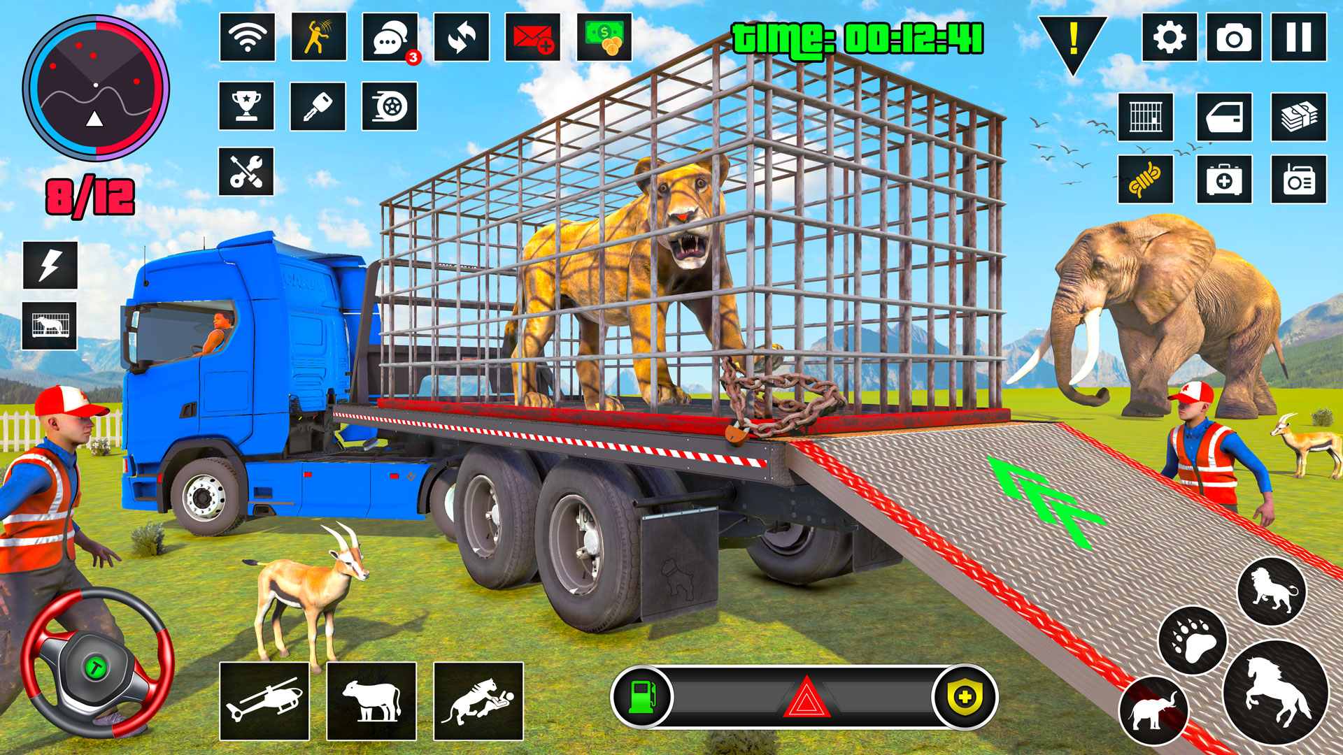 اسکرین شات 5 بازی Wild Animals Truck Transport